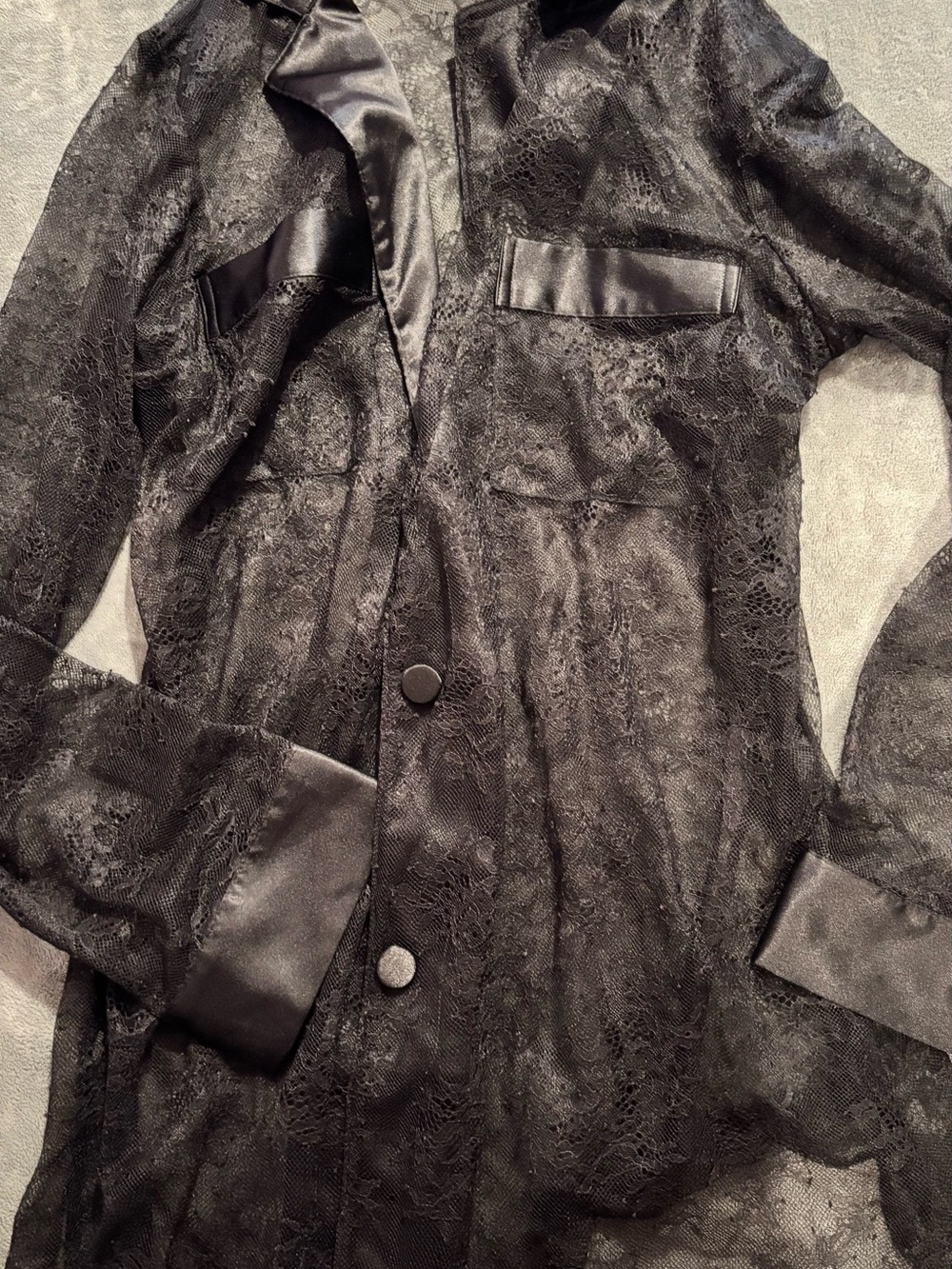 Victoria Secret black Lace Blazer Jacket lingerie